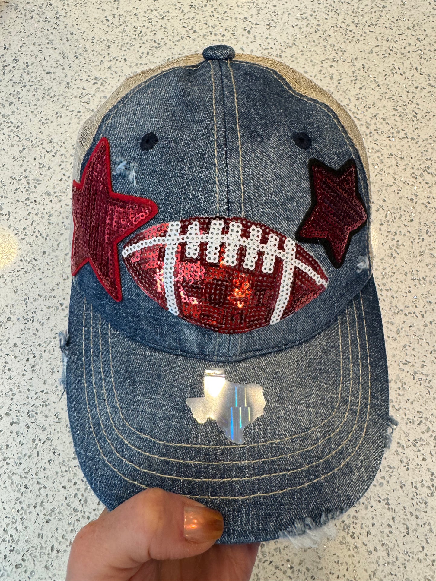 All the Glitz Football Cap