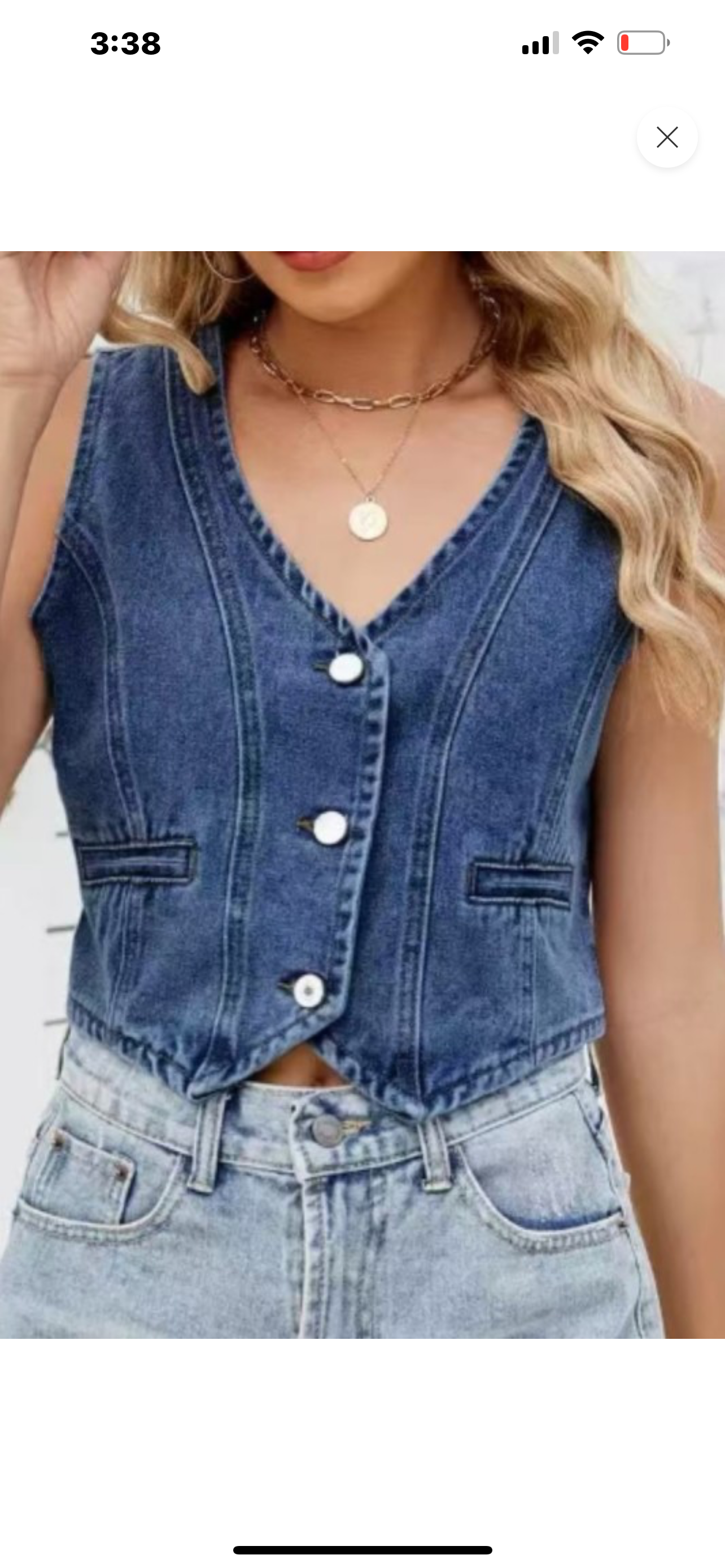 Country Chic Denim Vest